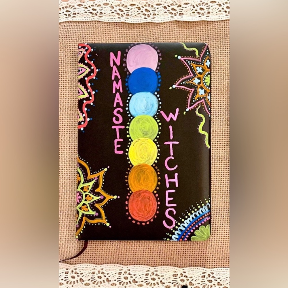 Soft cover journals hand painted by The Kraft Witch